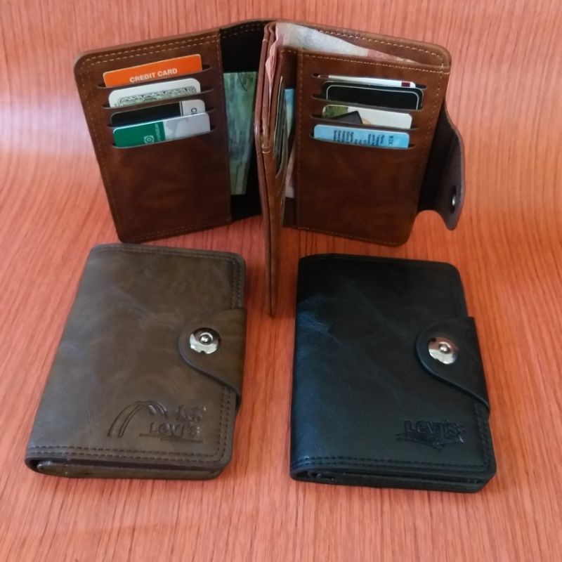 Dompet Tanggung dompet 3/4 Dompet Pria wanita model kancing