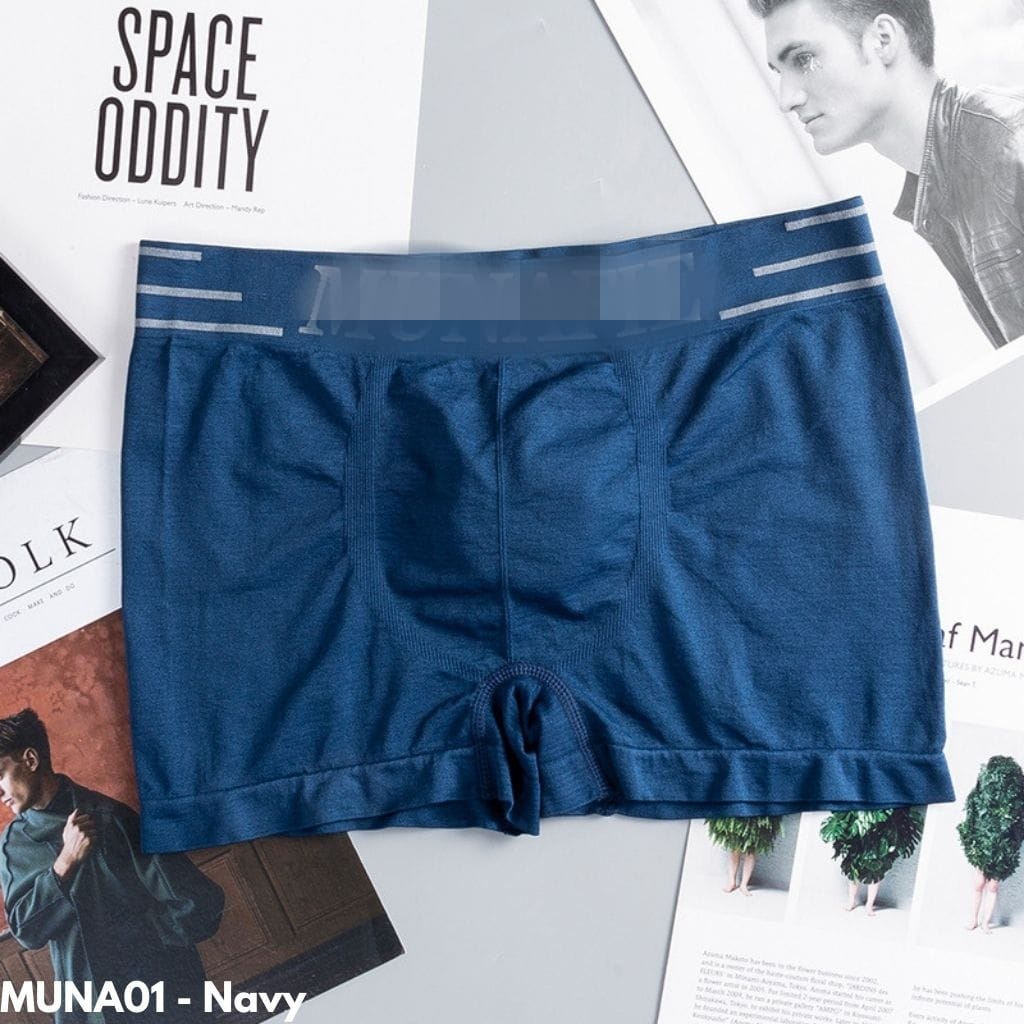 PAKAIAN DALAM PRIA MODEL BOXER WARNA CASUAL COMFY WEAR BAHAN NILON IMPORT MUNA01