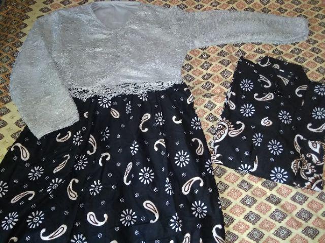 Bg - Batik Couple Brokat Antasena Gamis Batik Couple Notoarto Batik Ipnu-ippnu