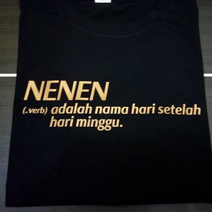 Kaos Baju Obral Combed 30s Distro Nenen Kamus Besar Indonesia Polos