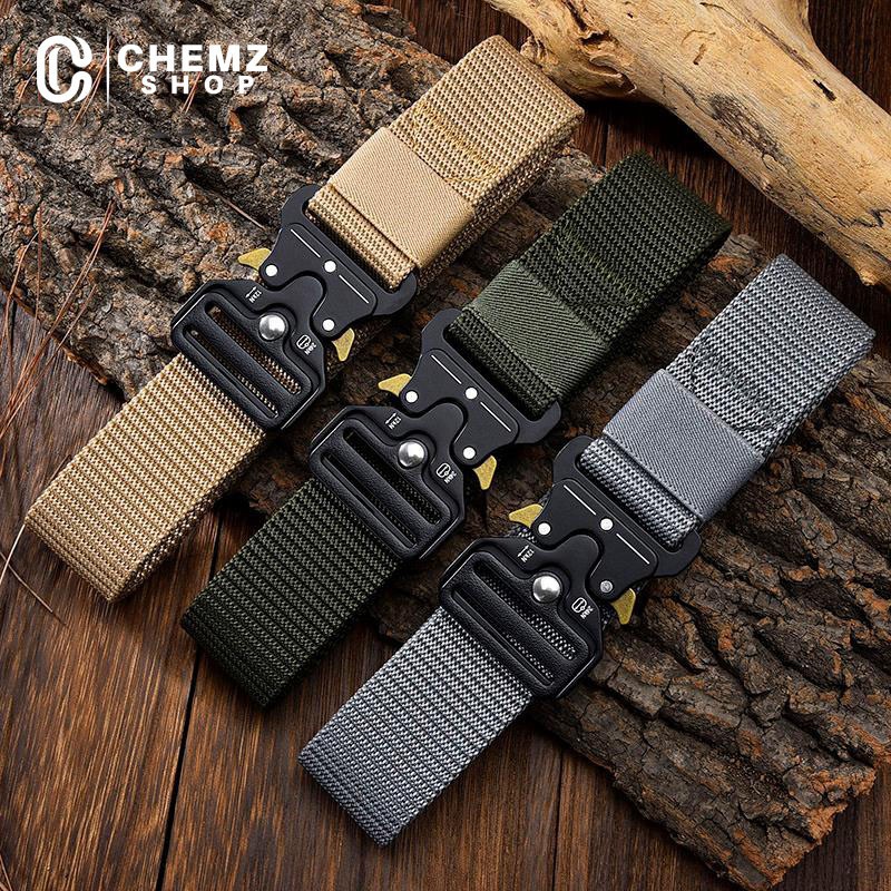 Belt Tactical Military Ikat Pinggang Canvas Military Tactical 125cm