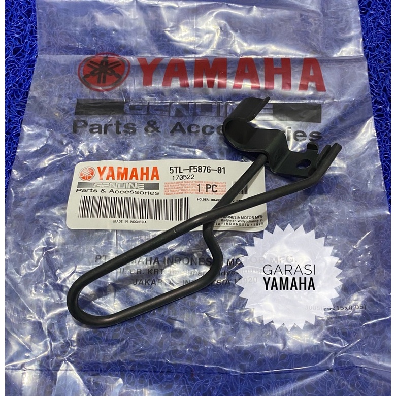 Klem selang rem depan mio sporty dan smile original yamaha bagian atas clamp selang rem 5TL-F5876-01