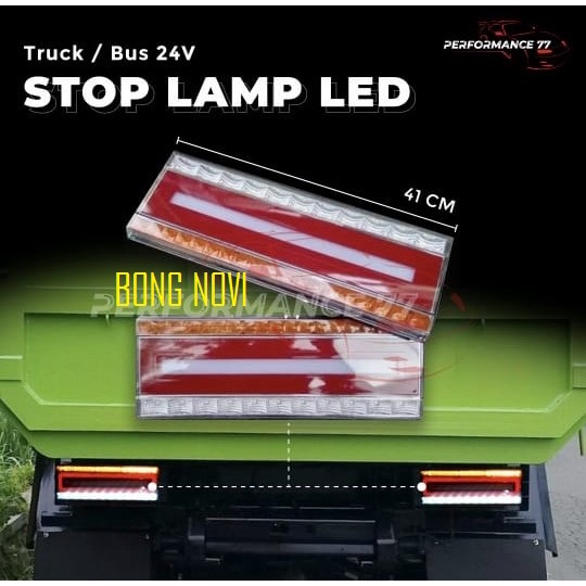 Stop Lamp 24 Volt Truk Model Kotak Lampu Rem Truck