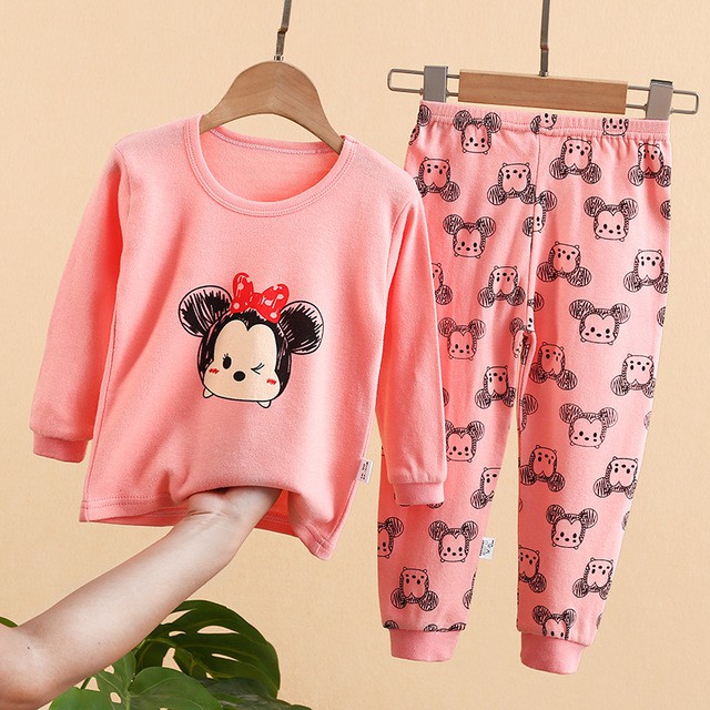 Hansen Gallery COD Setelan Baju Tidur Anak Baju Jumper Pyama Anak Korea Import HG 033