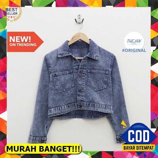 Jaket Wanita Korea Import Cwe Distro Cewek Jins Uo554 Jaket Levis Yw154 Off White Station Best Sell 