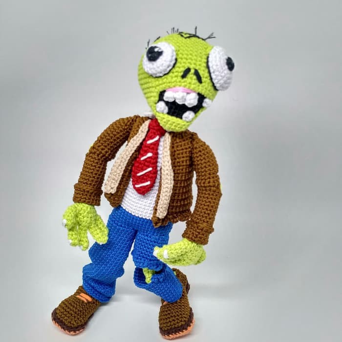 boneka zombie (Plant vs Zombie)/boneka rajut Berkualitas