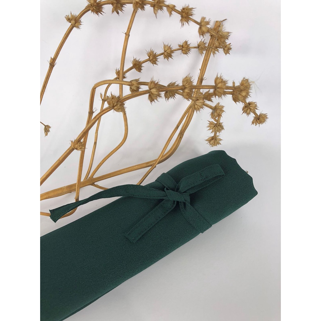 Bergo Maryam polos khimar Instan kerudung tali jilbab diamond bergo mariam-M diamo Green bottle