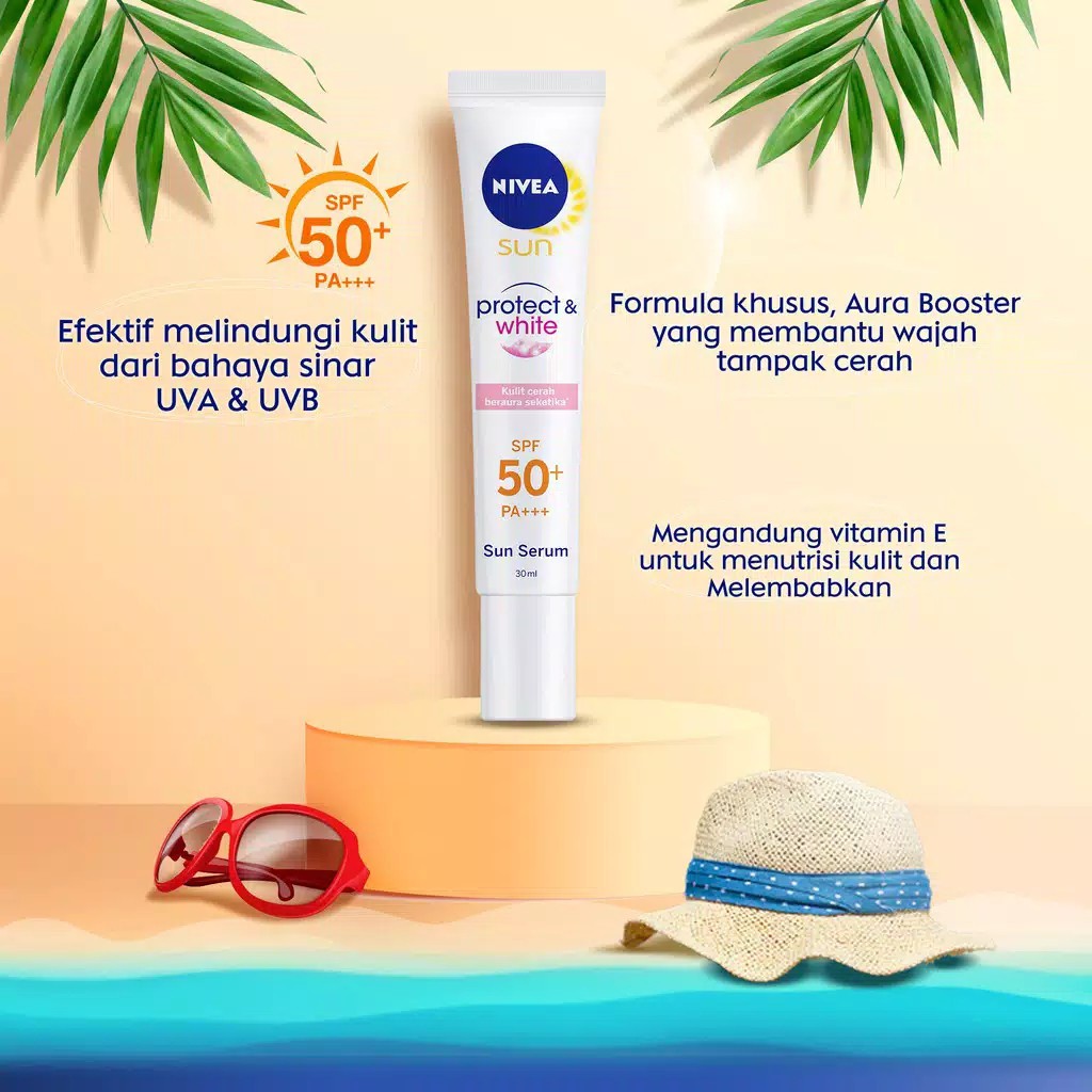 NIVEA Sun Protect &amp; White Instant Aura Serum SPF 50+ PA+++ 30 ml