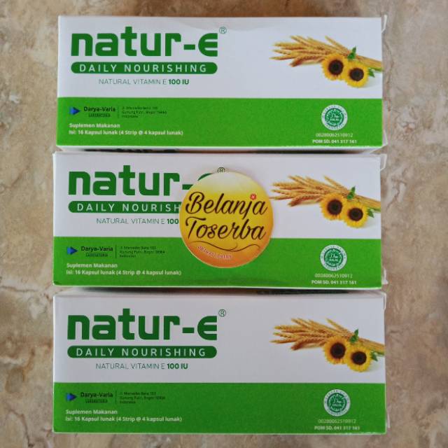 Natur e Softgel Strip / Nature E Hijau / Nature Gel Green / Vitamin E