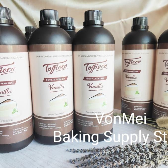 

TOFFIECO Vanilla Paste Perisa Pasta Vanila 1000 g 1 Kg Liter