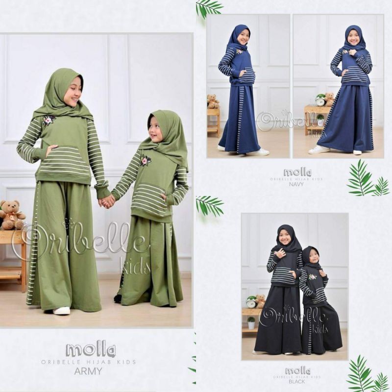 MOLLA by ORIBELLE KIDS SET ANAK MUSLIM