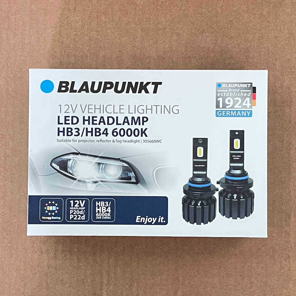 Lampu LED HB3 9005 Mobil Blaupunkt 6000K