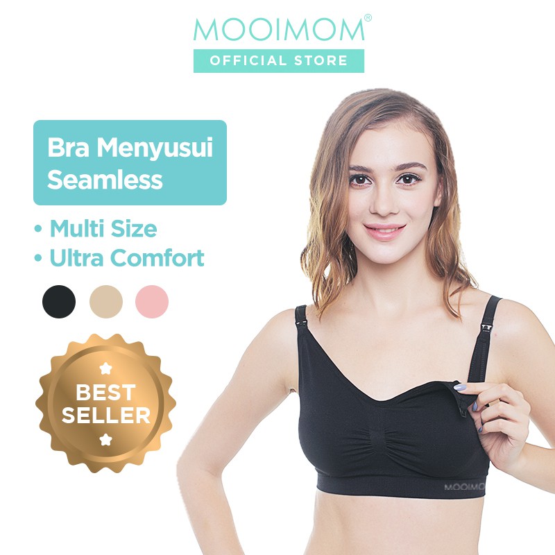 Bra Menyusui &amp; Hamil | MOOIMOM Seamless Sports Comfortable Maternity &amp; Nursing Bra