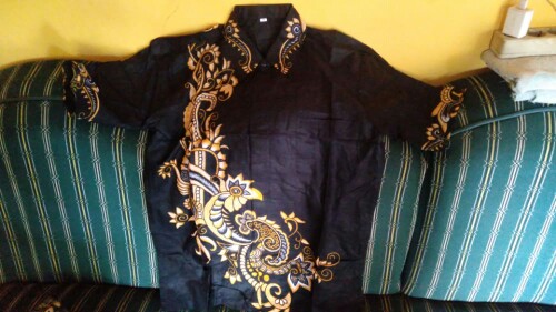 Bswart Batik Hrb026 Kenongo Hem Pendek Padi Pekalongan M L Xl Batik Pria Murah Modern Grosir Batik
