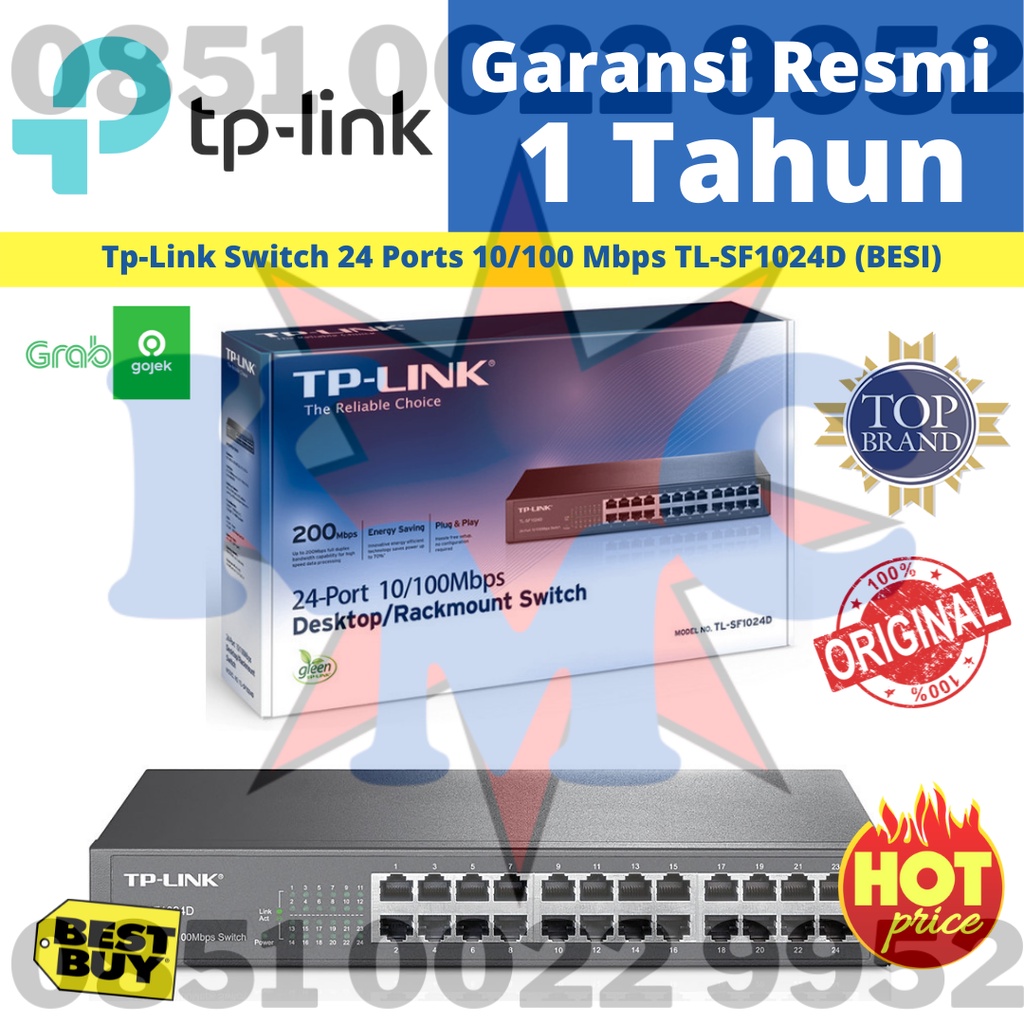 Tp-Link Switch 24 Ports 10/100 Mbps TL-SF1024D (BESI)