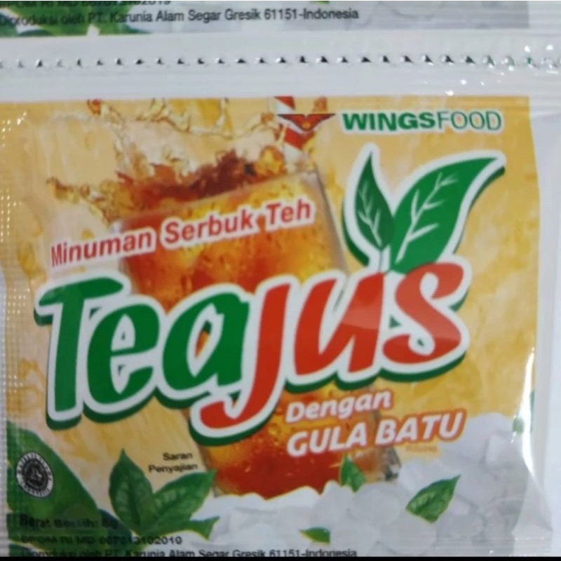 

Tea Jus 1 pak Isi 6 renceng