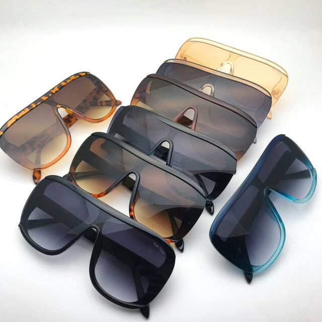 Kacamata Sunglases Mewah Grade Super Wanita / Pria TOM FORD Kacamata Hitam Wanita Oversize