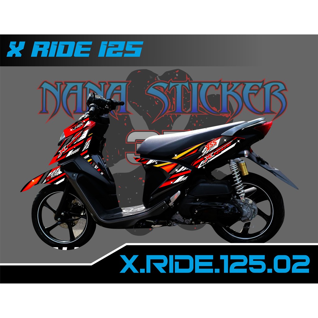 Jual Striping NEW X RIDE 125 Stiker X RIDE 125 List Variasi Motor STICKER X RIDE CODE 02 Indonesia Shopee Indonesia
