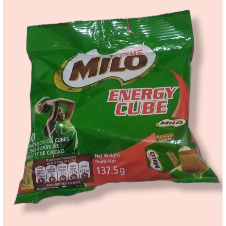 Milo Energy Cube Original Malaysia isi 50 pcs