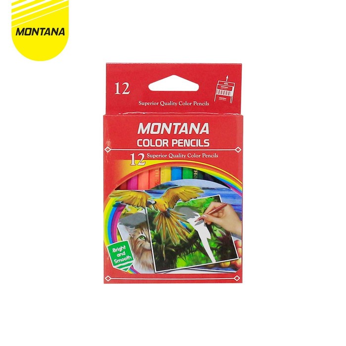 

WARNAPENSIL- 1 SET COLOR PENCIL / PENSIL WARNA MONTANA TH-350 / 12 WARNA PENDEK -PENSIL WARNA