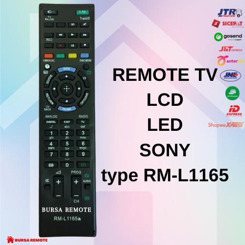 Remot / Remote SMART TV SONY Bravia LCD LED type 1165 tanpa setting