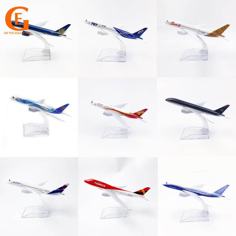 Boeing 787 Model Pesawat Terbang Indonesia Airlines Vietnam Bahan Metal Alloy Ukuran 16CM B787