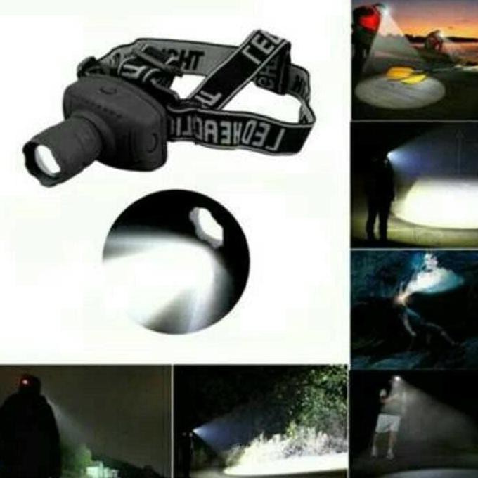 Senter Led Kepala Zoom - Led Head Lamp Vlle Ori
