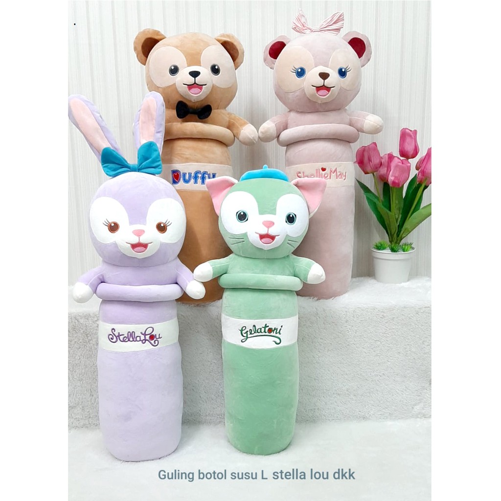 Boneka Guling Botol Susu L Stellalou Duffy Shelliemay Gelatoni Import