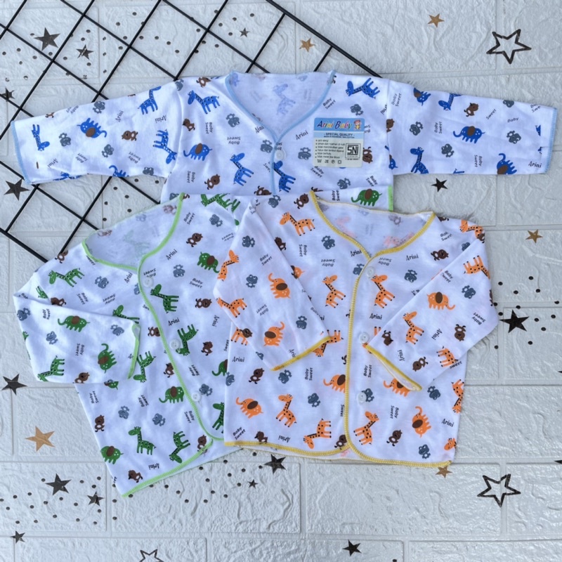 3 PCS Baju Bayi Baru Lahir Newborn LENGAN PANJANG DNW Baby