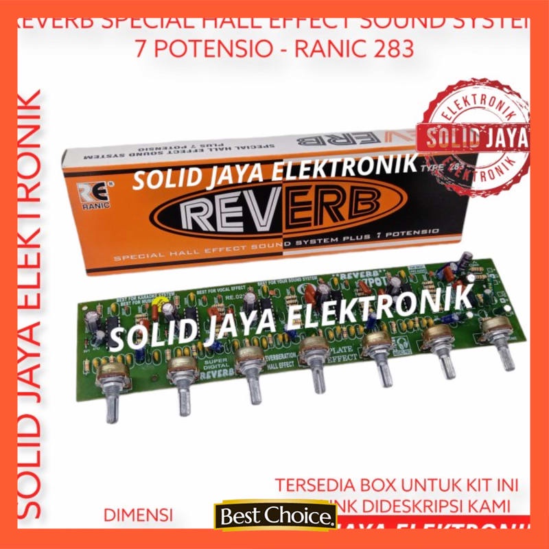 KIT REVERB 7 POTENSIO SPECIAL HALL EFFECT EFEK SOUND ECHO RANIC 283