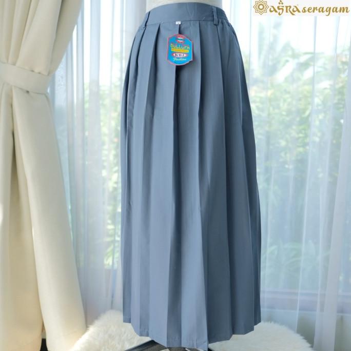 Rok remple panjang abu-abu/Rok sekolah sma smk