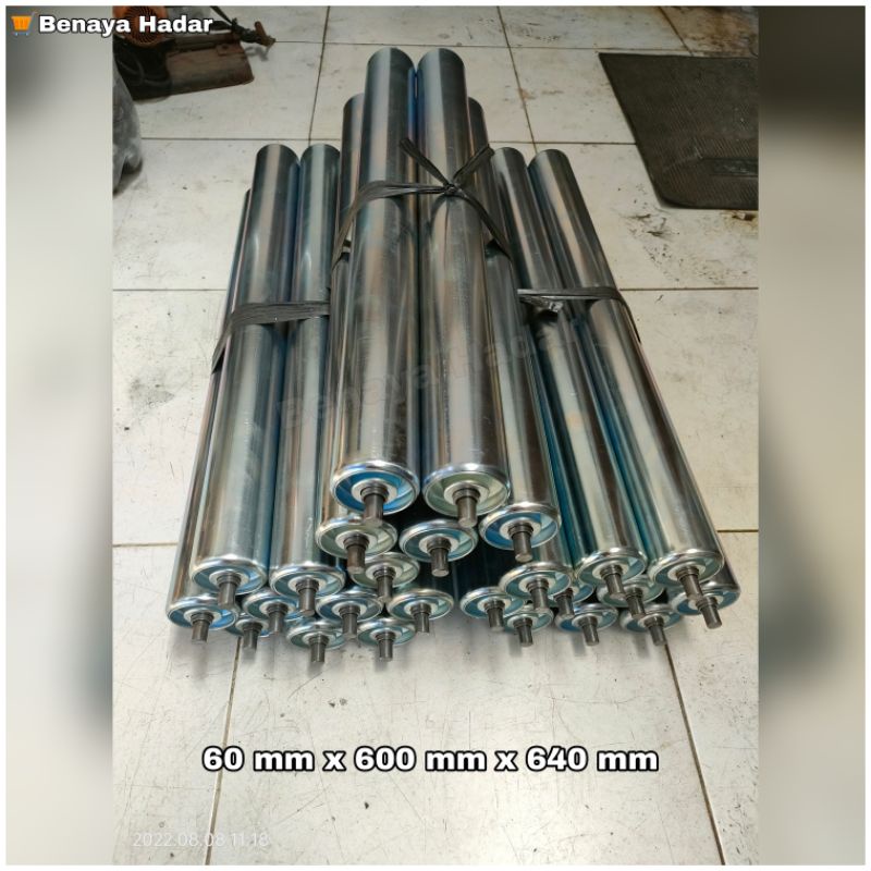 Jual Gravity Roller Conveyor 60mm x 600 mm x 640 mm roller gravity 2,5