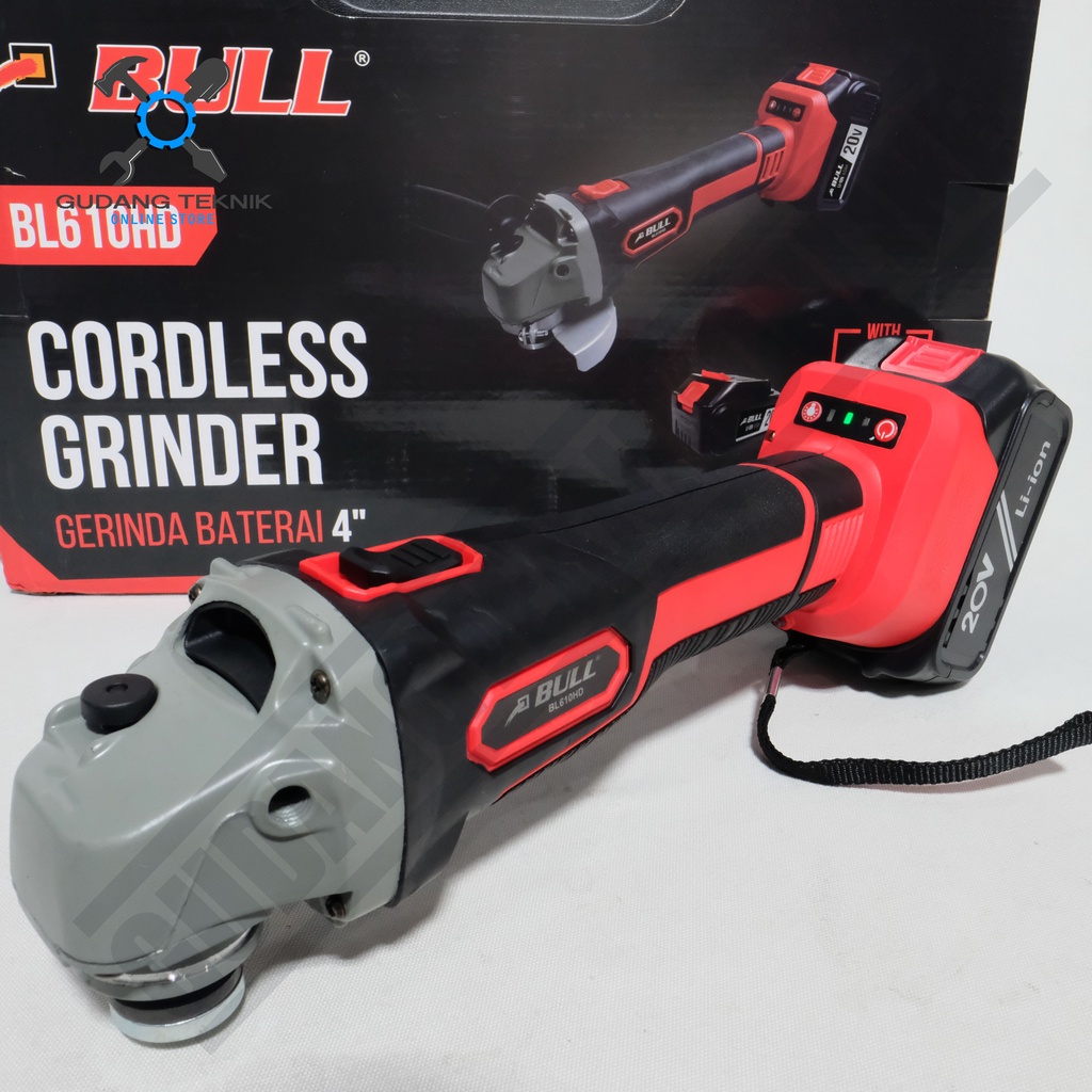 BULL BL610HD / Gerinda Tangan Gerinda Baterai 20V - Cordless Angle Grinder BL 610HD