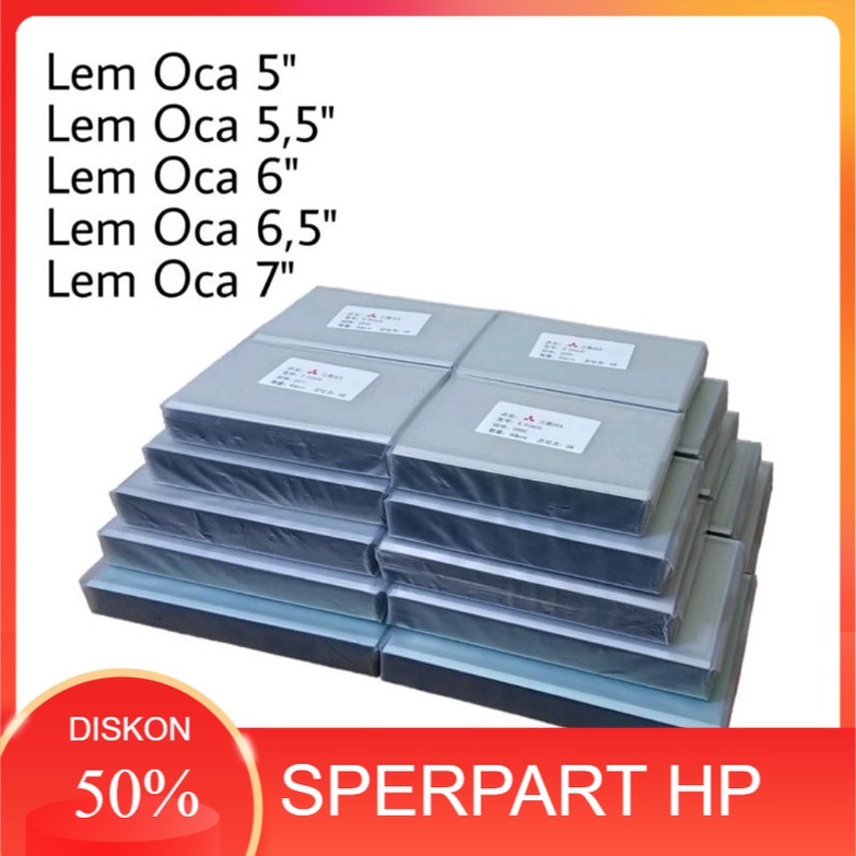 

LEM OCA KERING ADHESIVE UNIVERSAL 4.5 / 5.0 / 5.5 / 6.0 / 6.5 / 7.0 LEM UNTUK TOUCHSCREEN