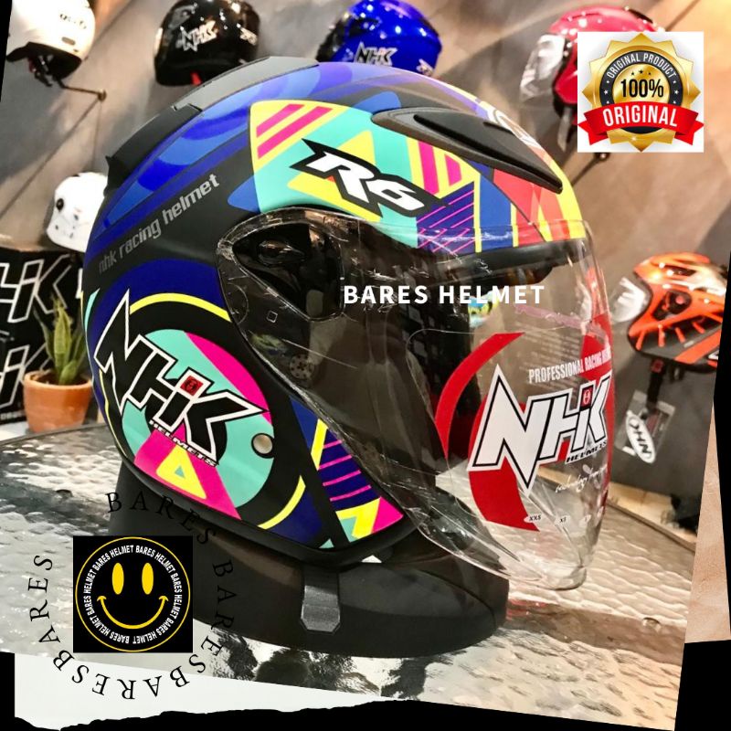 Helm Nhk R6 Pigment Black Doff Single Visor