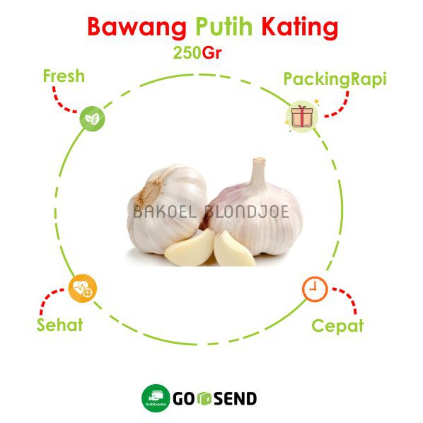 

BAWANG PUTIH KATING / GARLIC SAYURAN SEGAR BUMBU DAPUR / FRESH VEGETABLES (Bakoelblondjoe)