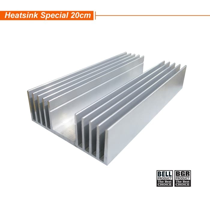 HEATSINK SPECIAL 20 CM PENDINGIN SPECIAL 20CM TEBAL SPESIAL 10 SIRIP HEATSINK ELEKTRONIK SPESIAL BGR