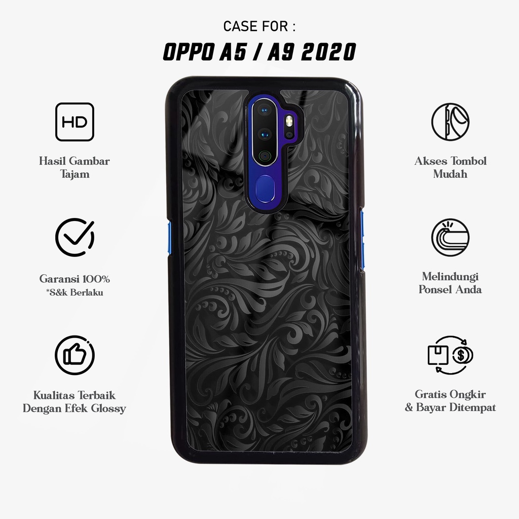 Case Oppo A5 2020 / A9 2020 - Fashion Case Motif BATIK - Casing Oppo A5 2020 / A9 2020 - Case hp Oppo A5 2020 / A9 2020 - Pelindung hp - Case Handphone - Kesing hp - Hardcase - Softcase - Hardcase Glossy - Silikon hp