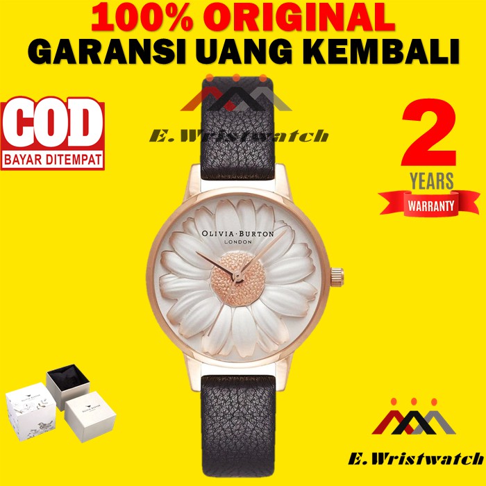 JAM OLIVIA BURTON FLOWER SHOW 3D ORIGINAL WATCH OLIVIA BURTON GARANSI COD