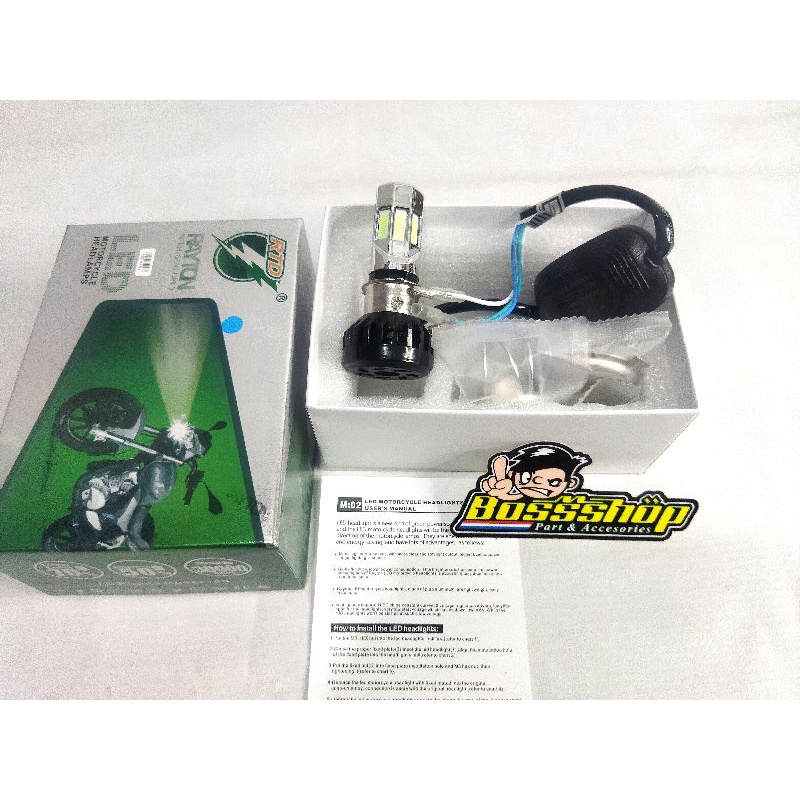 lampu Depan RTD RAYTON M02E 12V-35Watt / Lampu Depan Motor 6 LED SUPER TERANG - All Motor