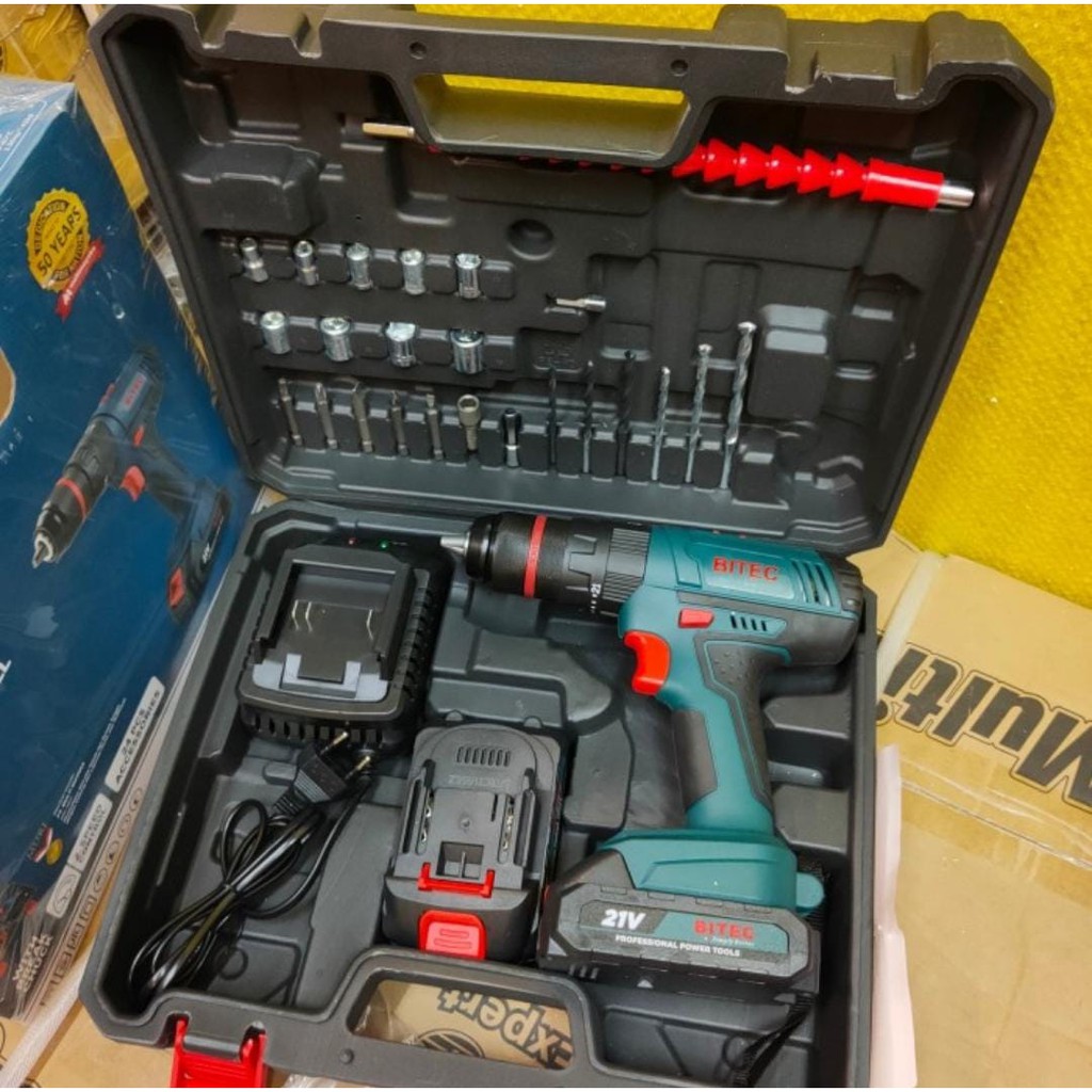 Bor cordless / Bor cas 21 V merk Bitec tipe BID 1321 Li-YS