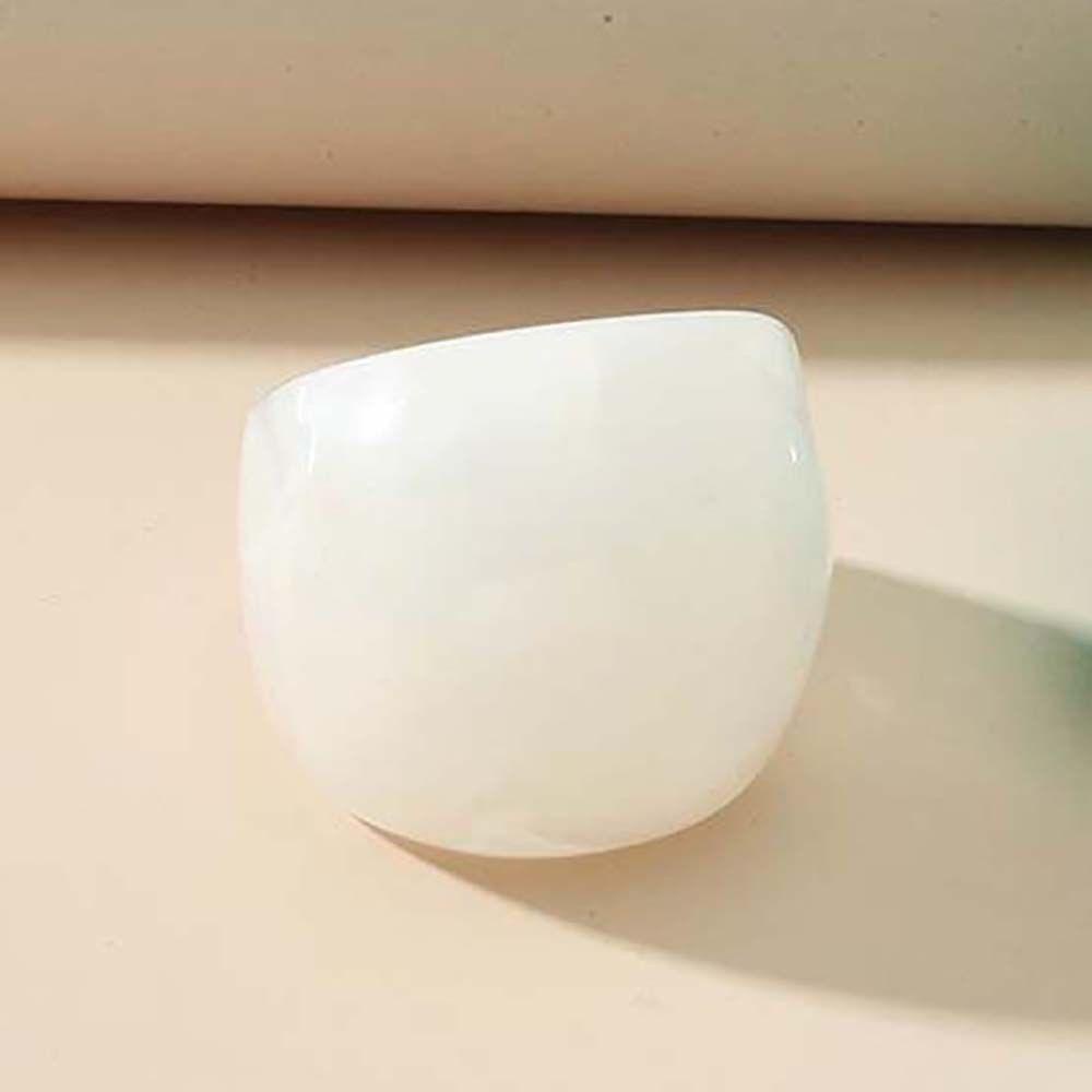 Agustina Wanita Cincin Set Besar Biru Pesta Perhiasan Resin Besar Bulat Geometris Jari Rings