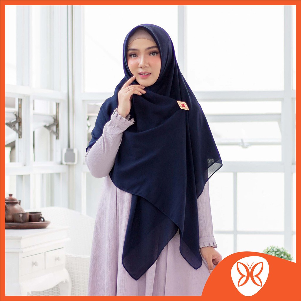 DUPBASIC Aelan Square - Pashmina Voal Syari Modern Remaja Muslim Wanita
