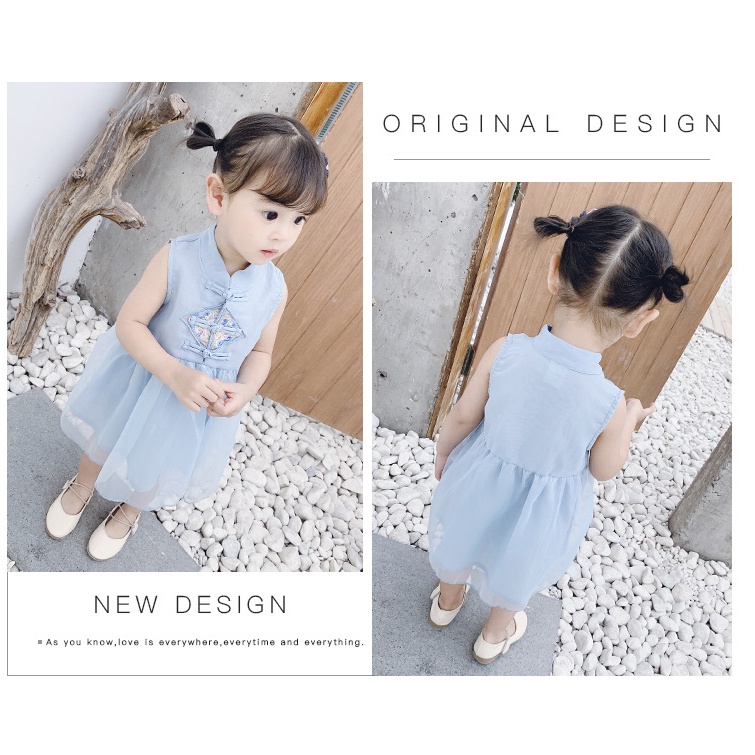 Gaun Import Anak Perempuan Desain Dress Hanfu Traditional China