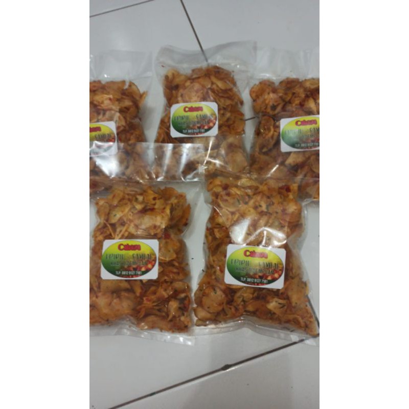

keripik singkong Pedas/keripik pedas/keripik singkong khas sidampuran