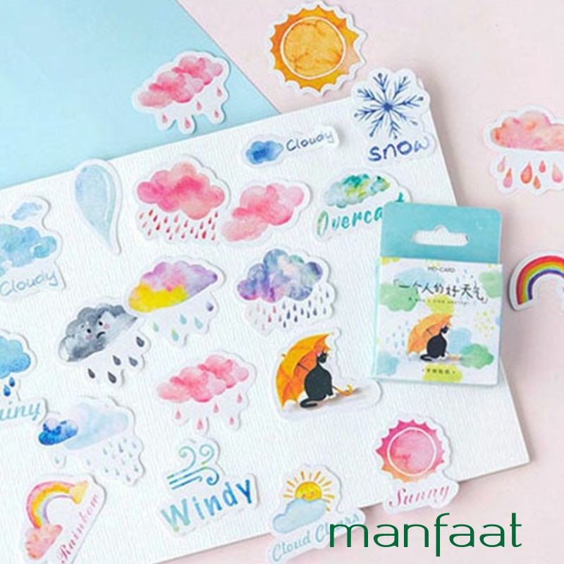 

Grosir 46Pcs Stiker untuk Diary / Planner / Notebook / Jurnal / Scrapbook Elegan