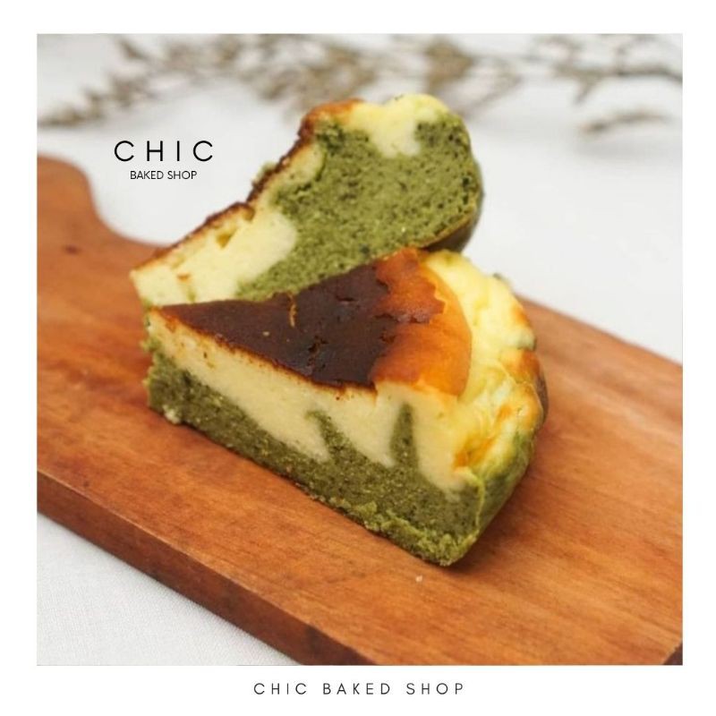 

Matcha Mix Basque Burnt Cheesecake (D18cm)