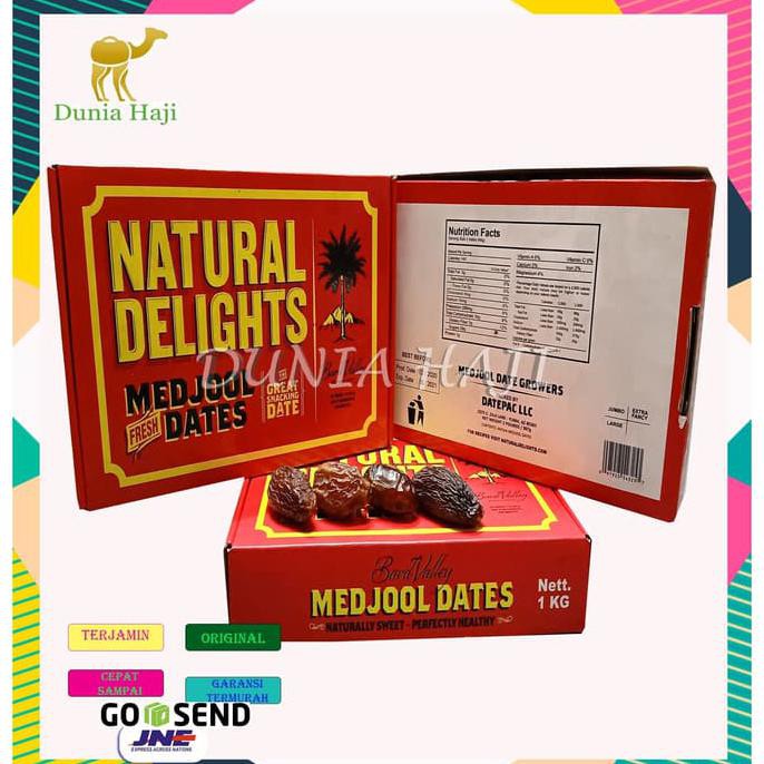 

Kualitas Terbaik Kurma Medjool Jumbo Natural Delight Asli Import Oleh Oleh Haji /Kg