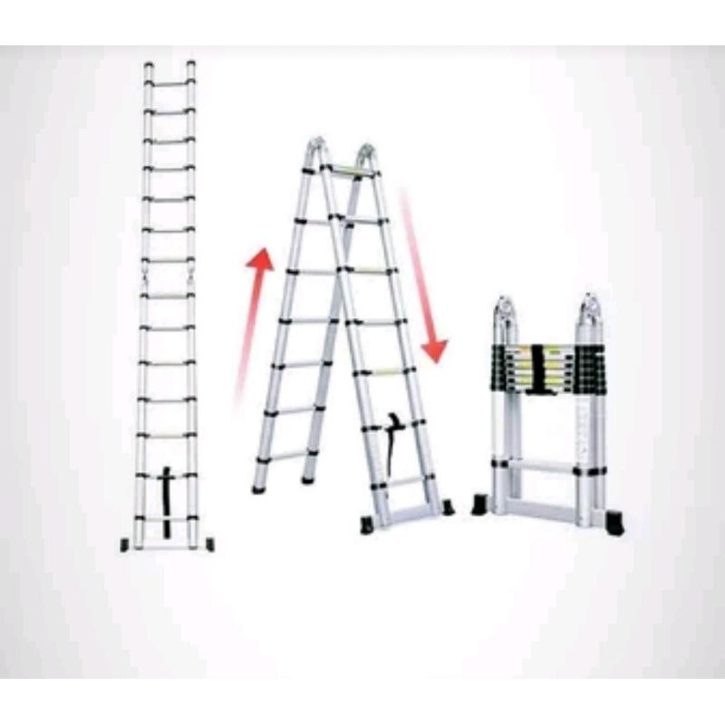 Tangga Teleskopik 5 meter tangga fleksibel