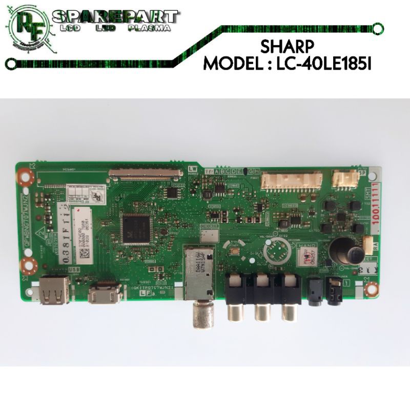 MB TV LED SHARP LC-40LE185I  mainboard tv led sharp lc 40le185 i